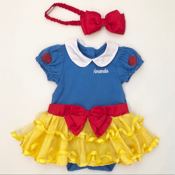 Disney Other - Disney Snow White Costume Bodysuit for Baby Girl